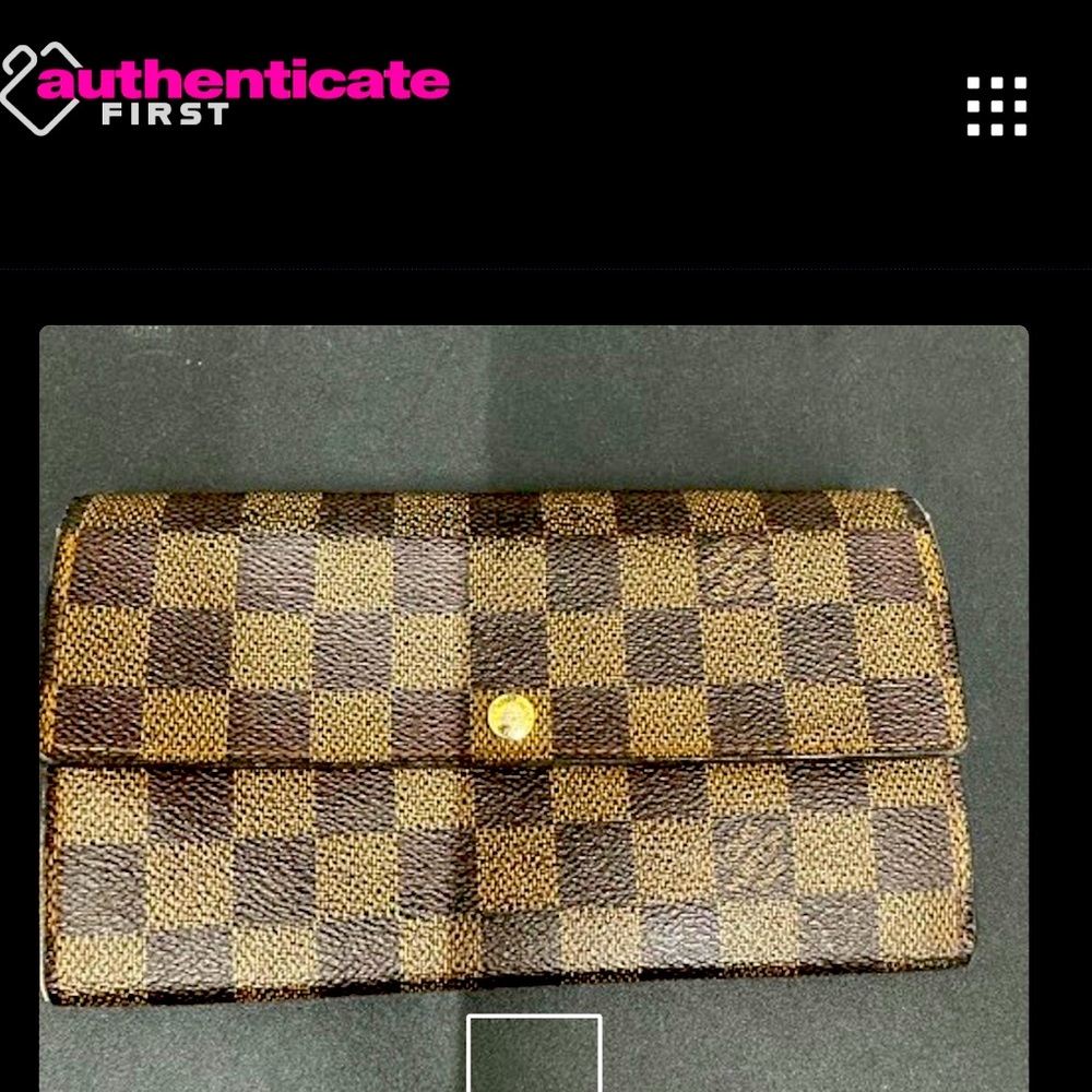Louis Vuitton Damier Ebene Sarah Wallet